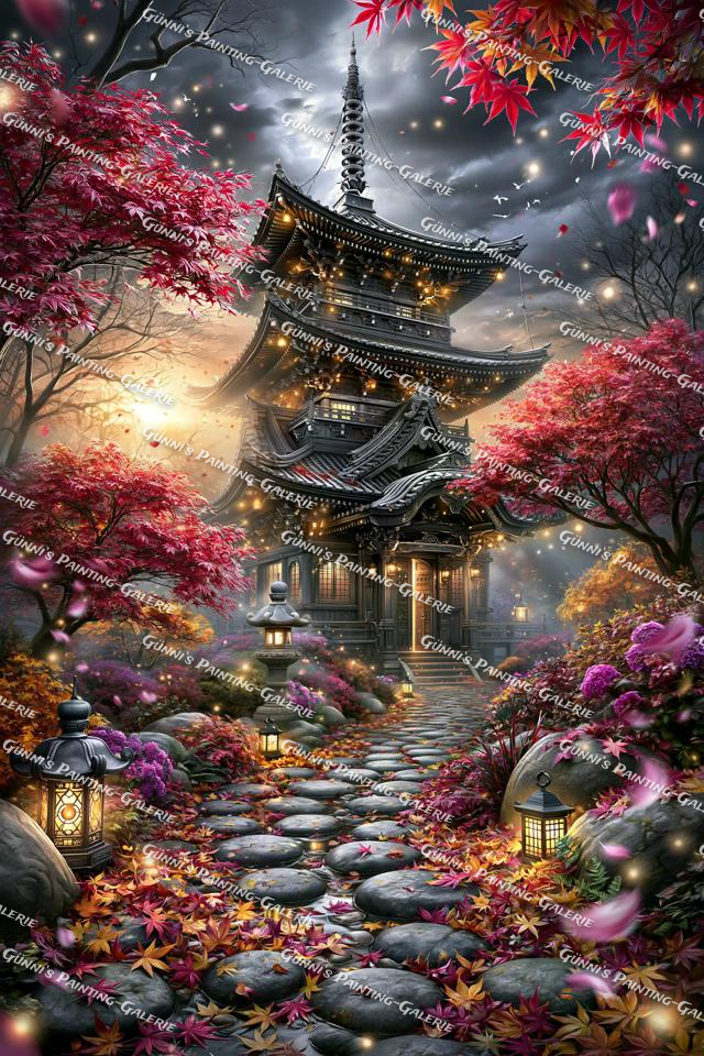 Tempel der tausend Träume by illumaris KI_Art 80x120 295 Farben