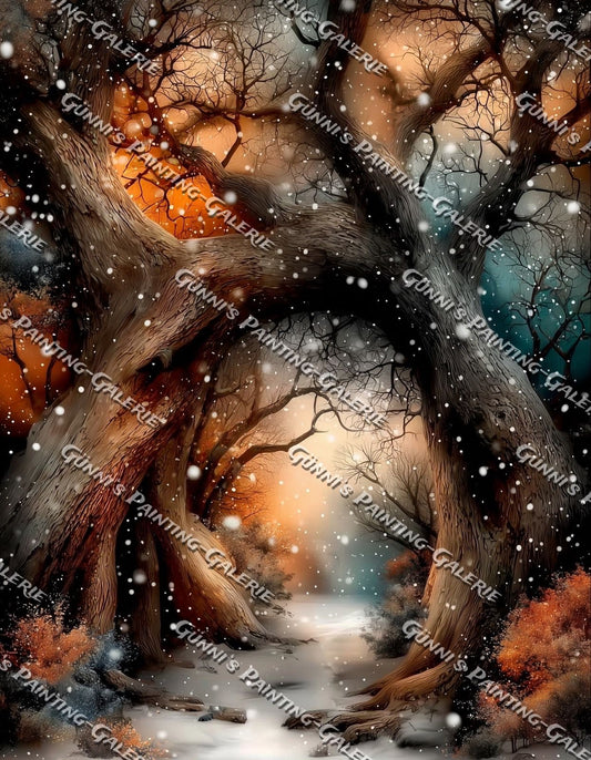 Tor des Winterlichts by QN 70x90 180 Farben