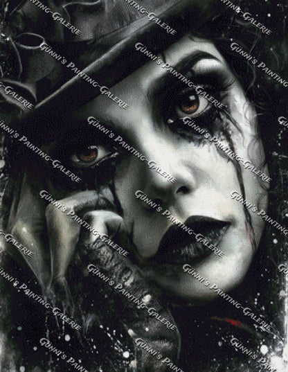 Schwarze Tränen by Karla 70x90 75 Farben