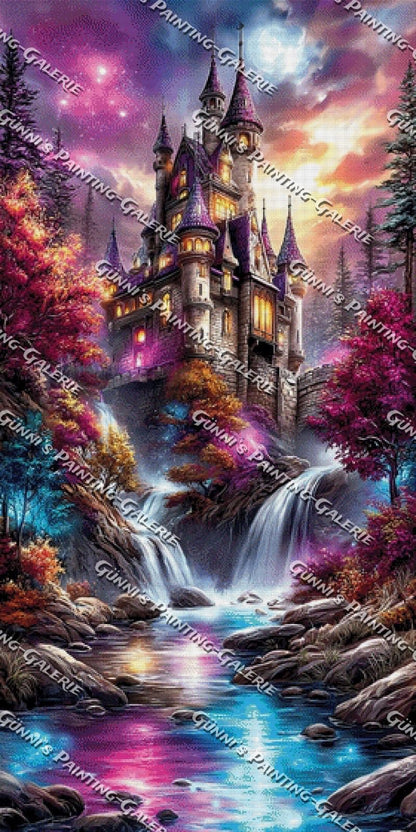 Licht über den Türmen by illumaris KI_Art 70x140 340 Farben