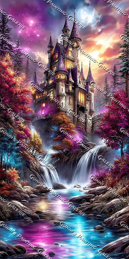 Licht über den Türmen by illumaris KI_Art 70x140 340 Farben