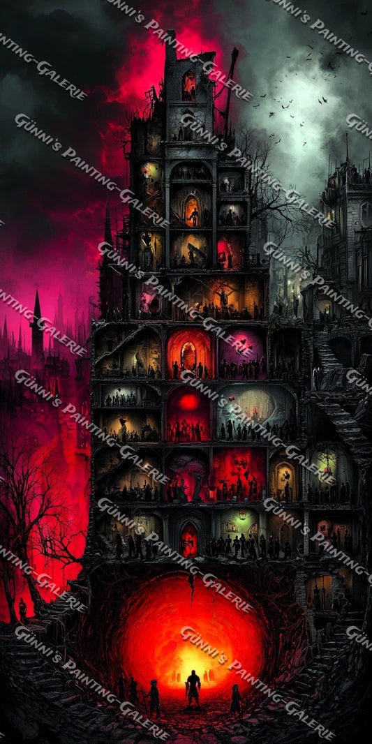 Der Turm der verlorenen Seelen by Karla 60x120 180 Farben