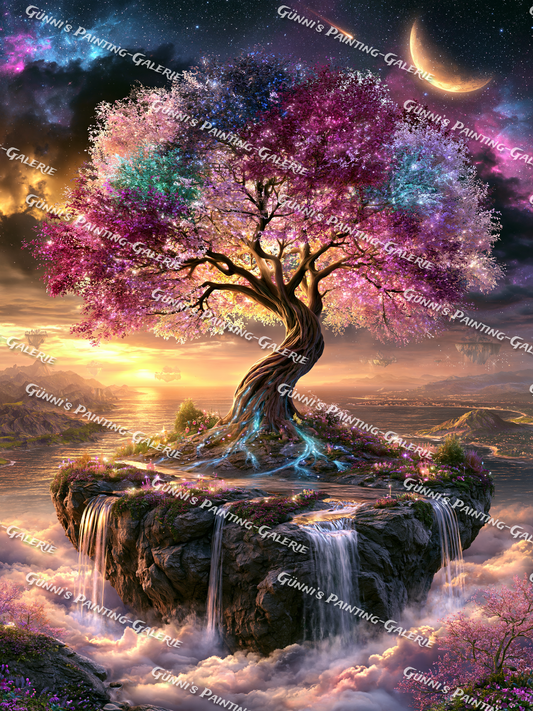 Der kosmische Lebensbaum by Andy‘s_AI_Art 90x120 300 Farben