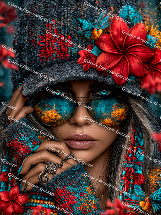 Verborgene Schönheit by QN 75x100 245 Farben