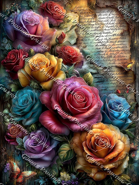 Vintage - Rosenzauber by Andy‘s_AI_Art 75x100 375 Farben