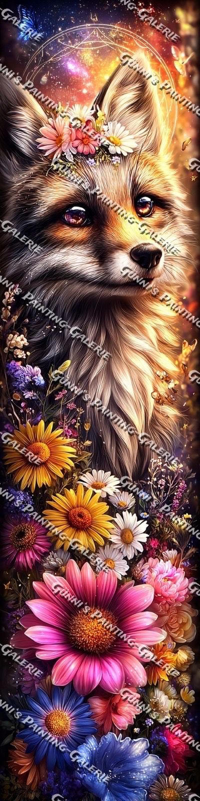 Kosmischer Waldfuchs by illumaris KI_Art 30x120 290 Farben