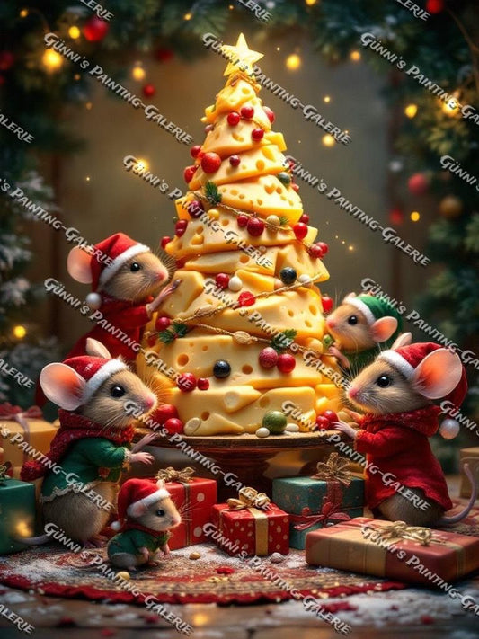 Weihnachtszauber im Mäusehaus by QN 75x100 220 Farben