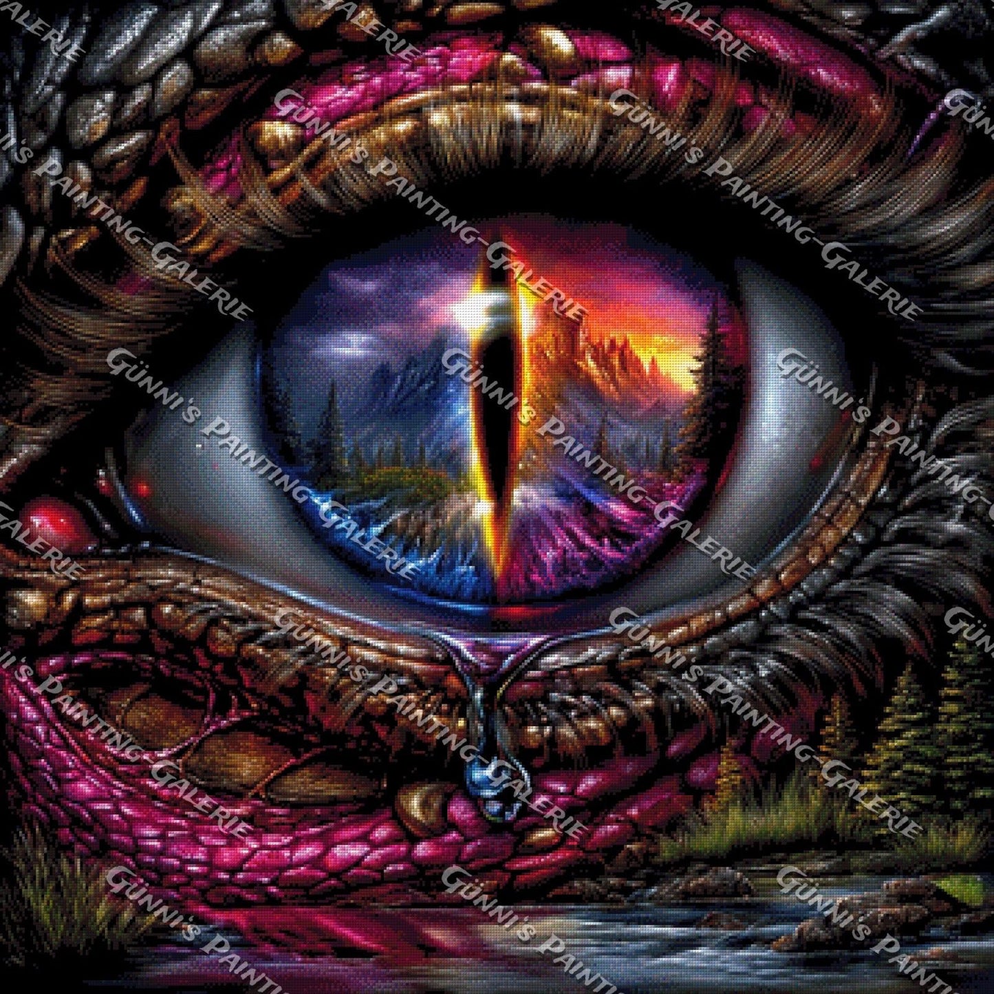 Auge des Drachen by Andy‘s_AI_Art 90x90 325 Farben