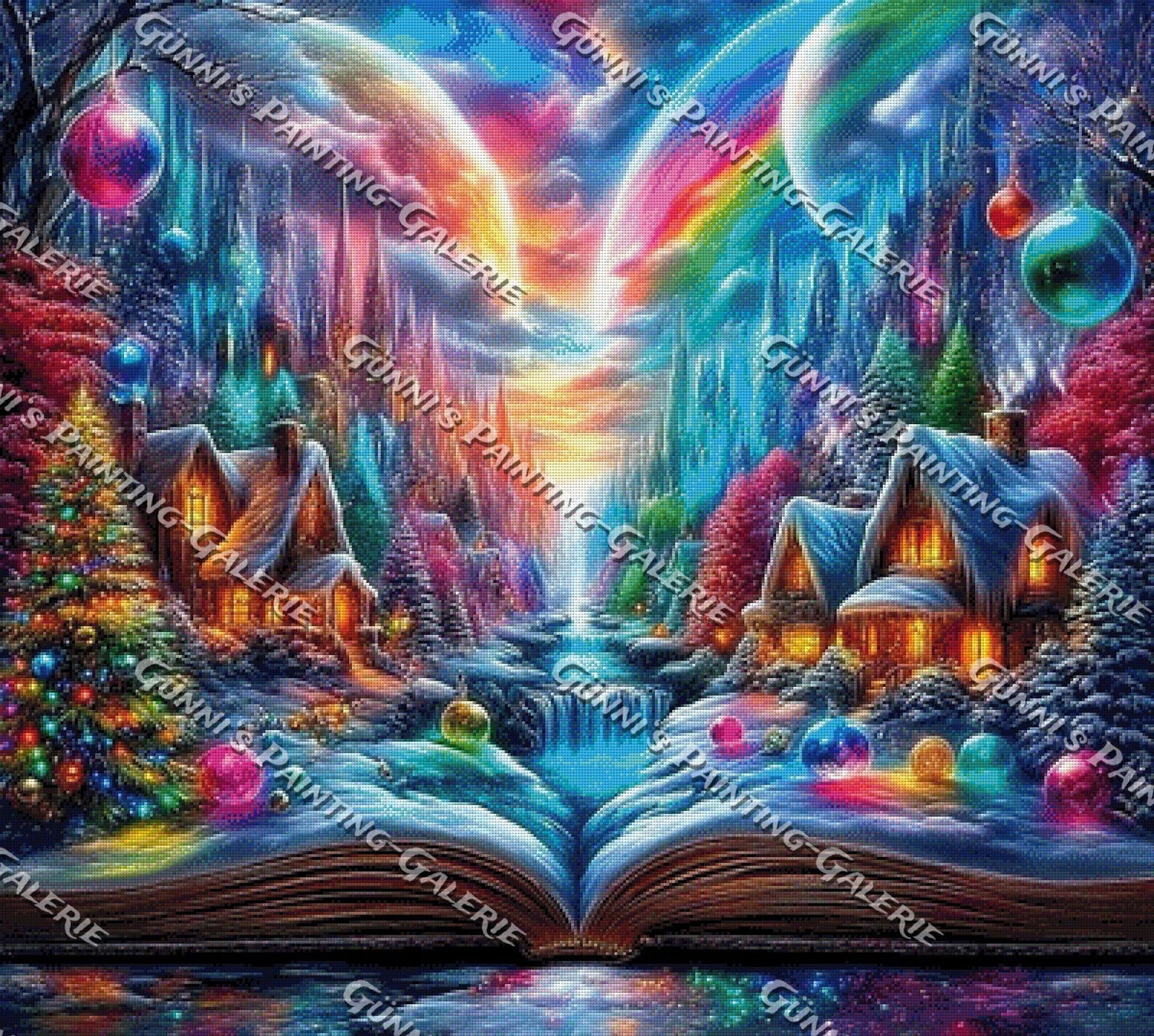 Winterzauber aus dem Buch der Träume by Andy‘s_AI_Art 100x90 425 Farben