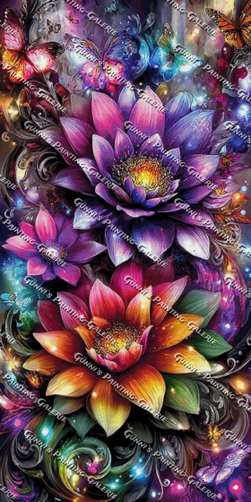 Blumen der Ewigkeit by Andy‘s_AI_Art 70x140 447 Farben