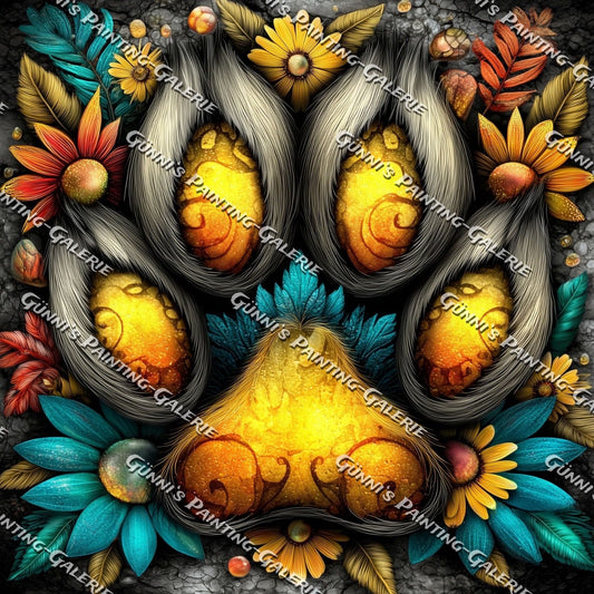 Herzenspfote by Sweet_Loco_AI 50x50 120 Farben