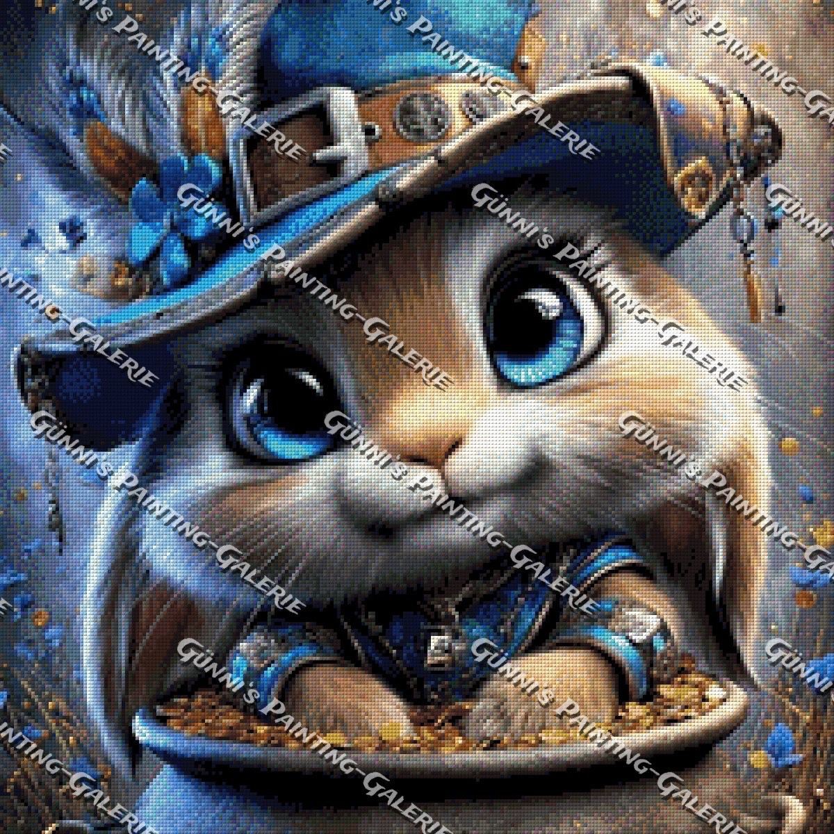Goldpfötchen by illumaris KI_Art 60x60 110 Farben