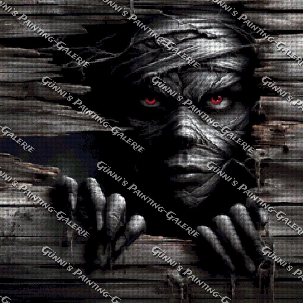 Der Blick aus der Dunkelheit by Karla 60x60 60 Farben