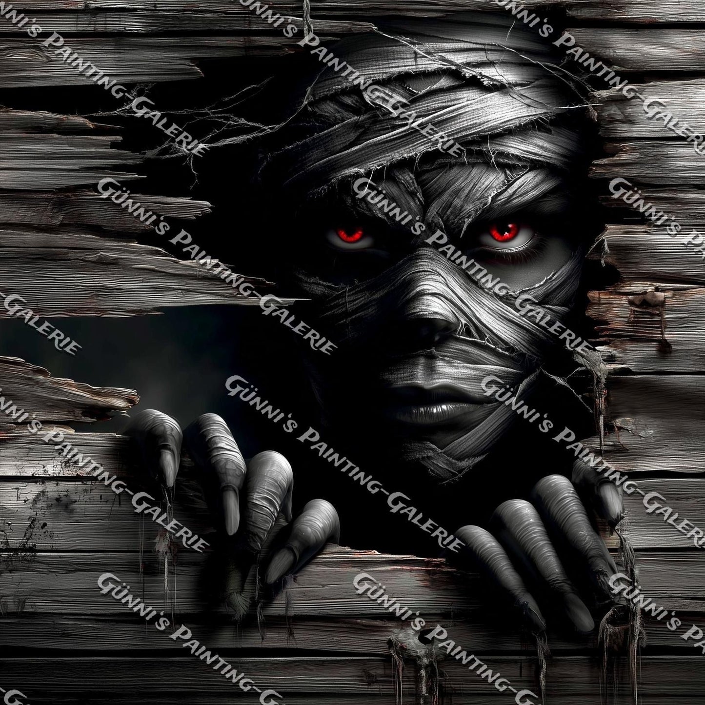 Der Blick aus der Dunkelheit by Karla 60x60 60 Farben