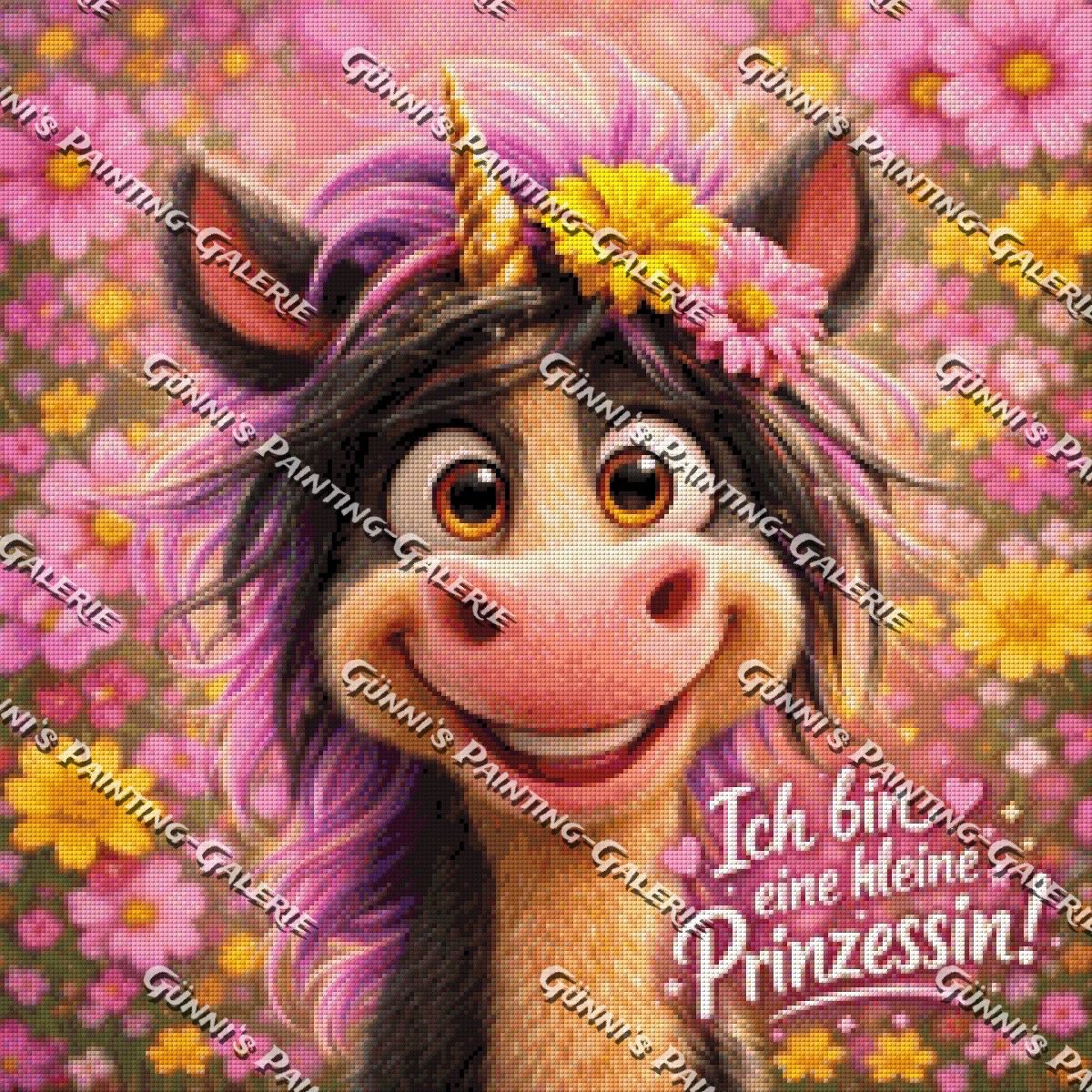 Ich bin eine kleine Prinzessin by QN 60x60 120 Farben