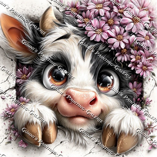 Kleines Herz, große Augen by illumaris KI_Art 50x50 110 Farben