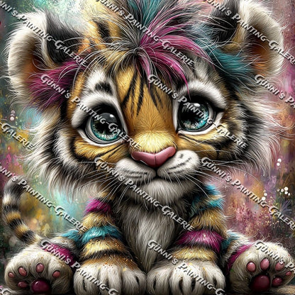 Tigerträumchen by Andy‘s_AI_Art 60x60 120 Farben