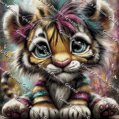 Tigerträumchen by Andy‘s_AI_Art 60x60 120 Farben
