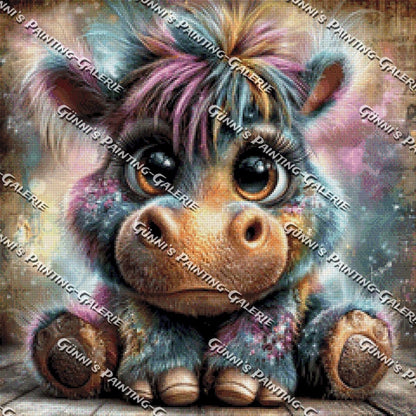 Das kleine Hippoherz by Andy‘s_AI_Art 60x60 120 Farben