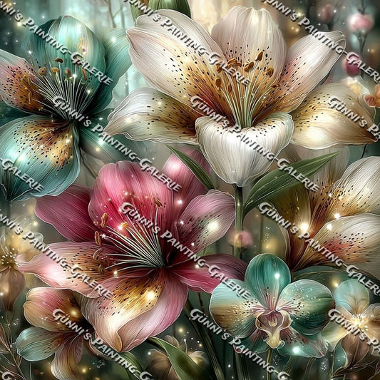 Blütenzauber by Andy‘s_AI_Art 60x60 120 Farben