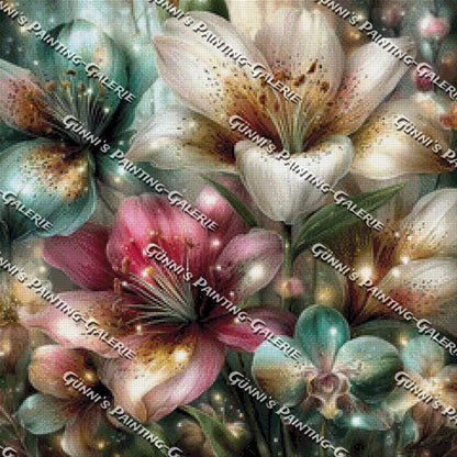 Blütenzauber by Andy‘s_AI_Art 60x60 120 Farben