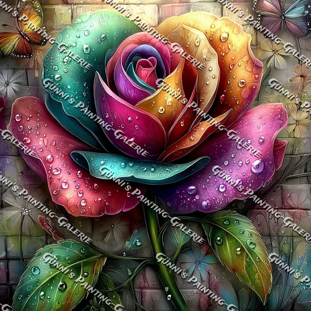 Blüte der tausend Farben by Andy‘s_AI_Art 60x60 120 Farben