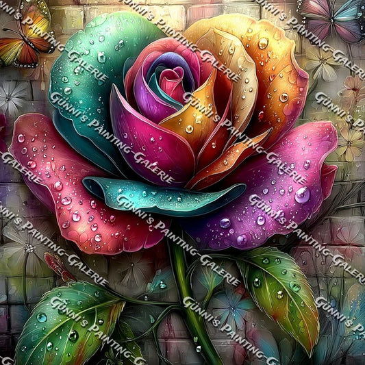 Blüte der tausend Farben by Andy‘s_AI_Art 60x60 120 Farben