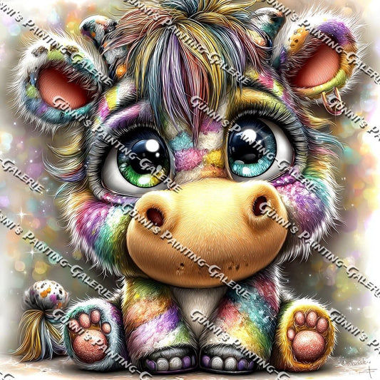 Kulleraugen-Hippo by Andy‘s_AI_Art 60x60 120 Farben