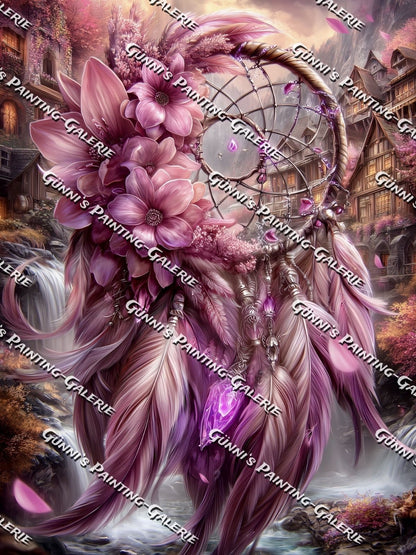 Traumfänger der Blüten by Sweet_Loco_AI 75x100 205 Farben