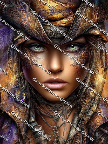 Die Unbeugsame by illumaris KI_Art 90x120 250 Farben
