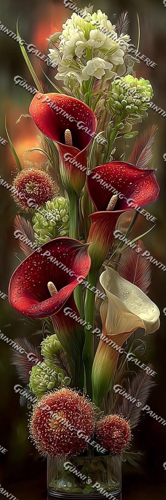 Blüten im Abendglanz by QN 50x150 235 Farben