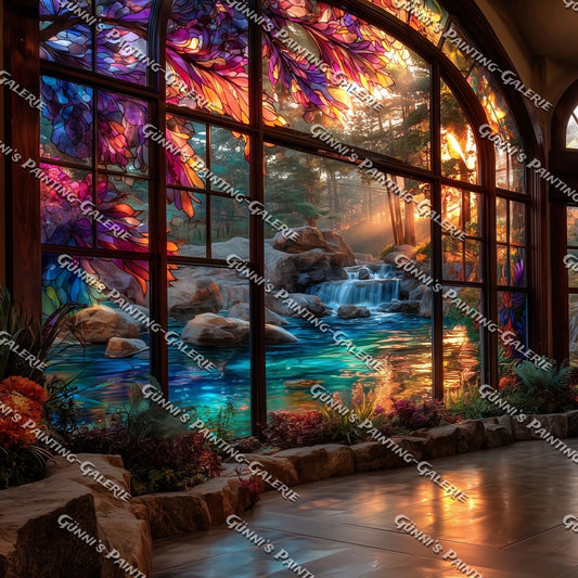 Ein Blick ins Paradies by QN 100x100 375 Farben