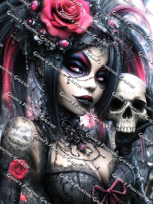 Die Königin der Schatten by illumaris KI_Art 75x100 205 Farben