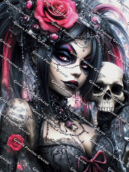 Die Königin der Schatten by illumaris KI_Art 75x100 205 Farben