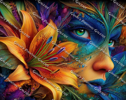 Gesicht der Natur by QN 100x80 320 Farben