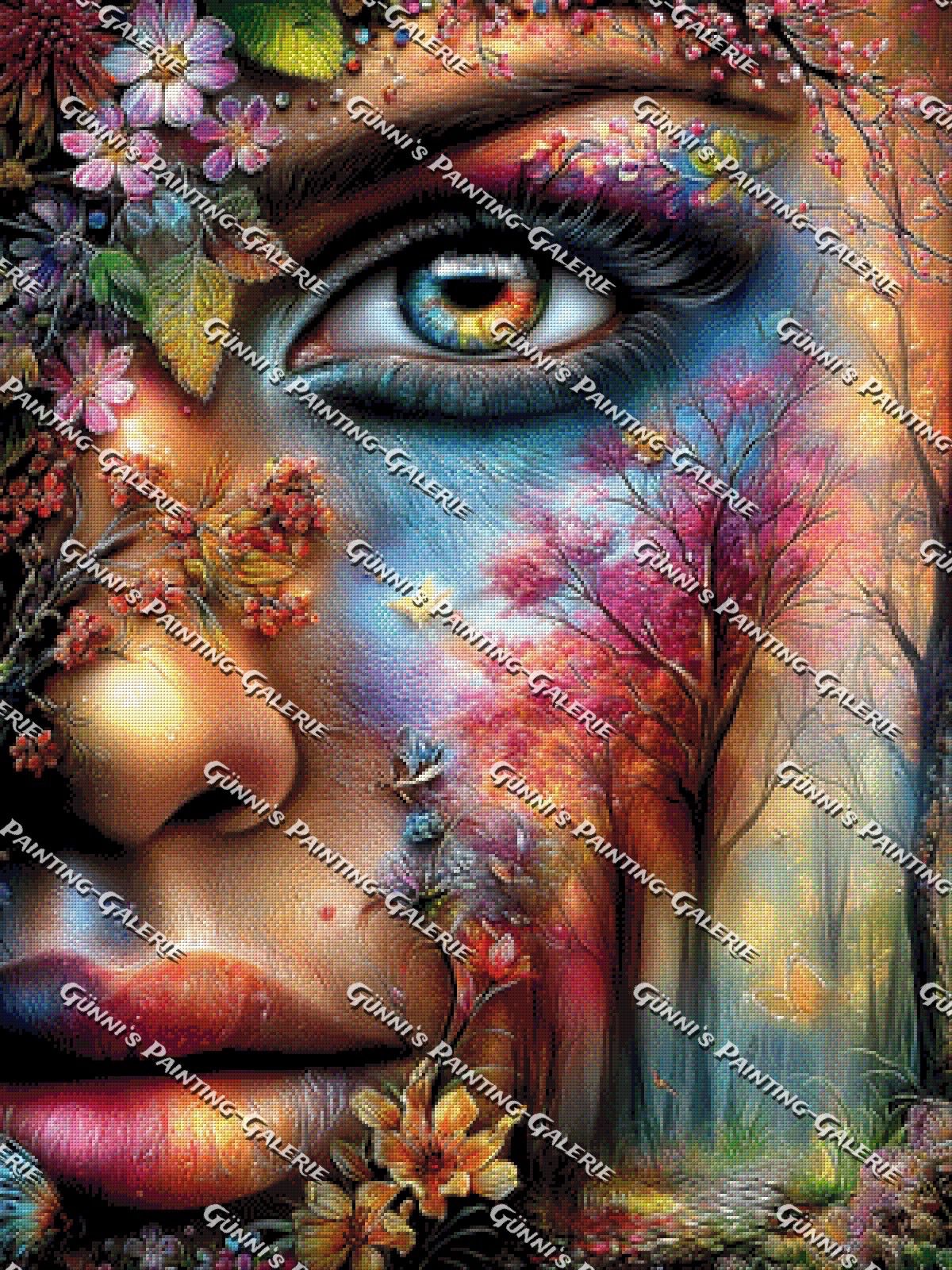Blütenblick der Seele by Andy‘s_AI_Art 75x100 310 Farben