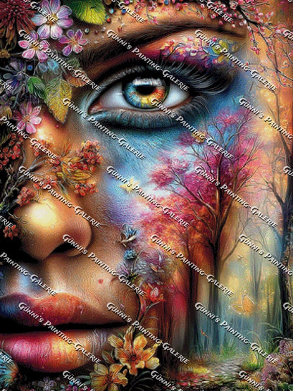 Blütenblick der Seele by Andy‘s_AI_Art 75x100 310 Farben