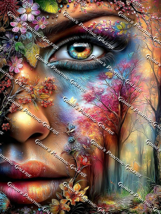 Blütenblick der Seele by Andy‘s_AI_Art 75x100 310 Farben
