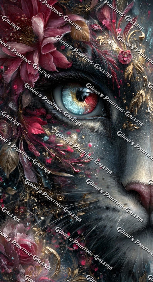 Ein Herz aus Blüten by Elly_A.I. 60x110 210 Farben