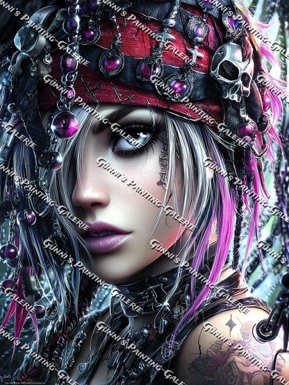 Verfluchte Schönheit by illumaris KI_Art 75x100 215 Farben