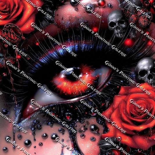 Rosen der Dunkelheit by illumaris KI_Art 90x90 190 Farben