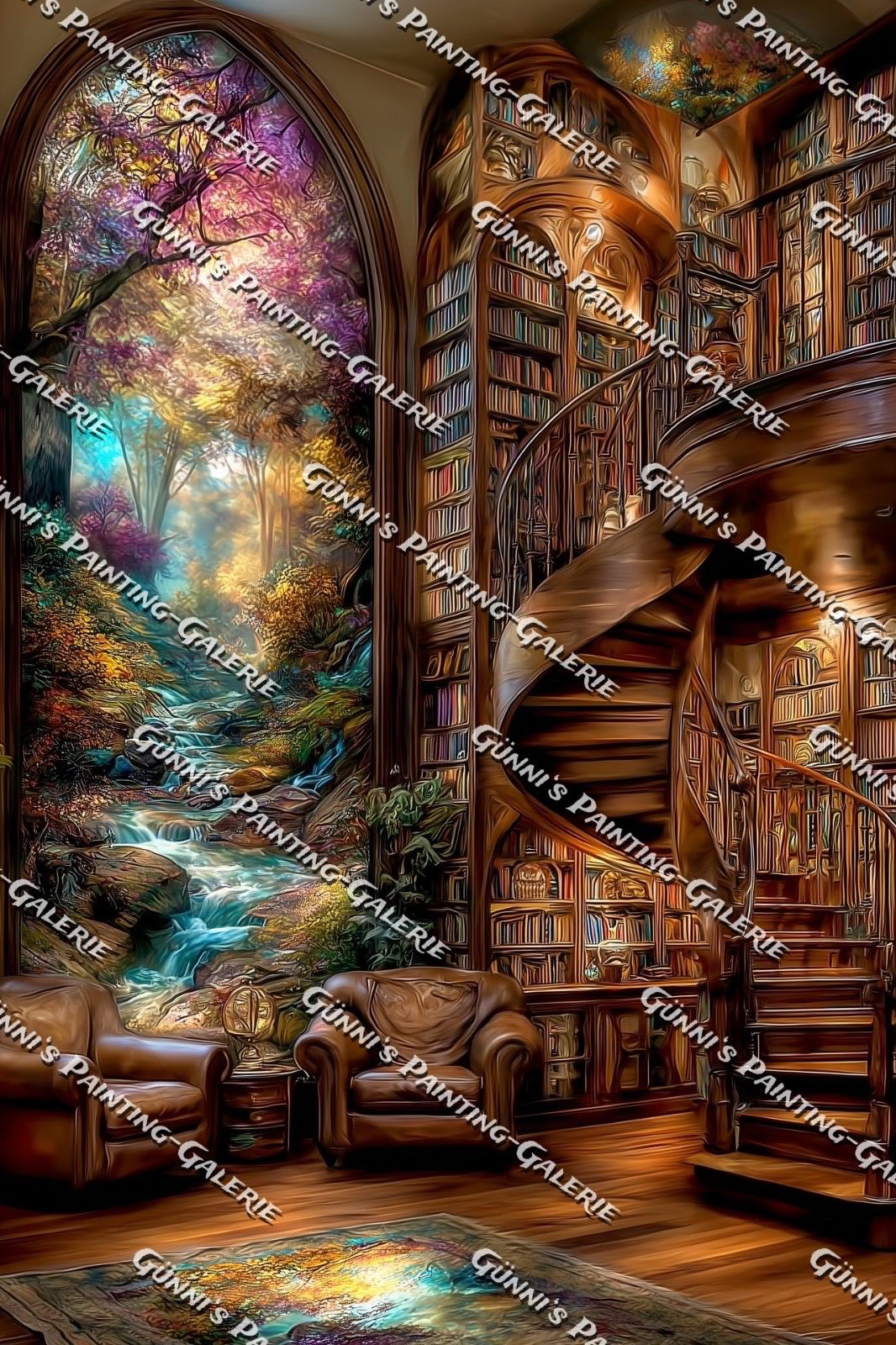 Bibliothek der Träume by QN 80x120 305 Farben