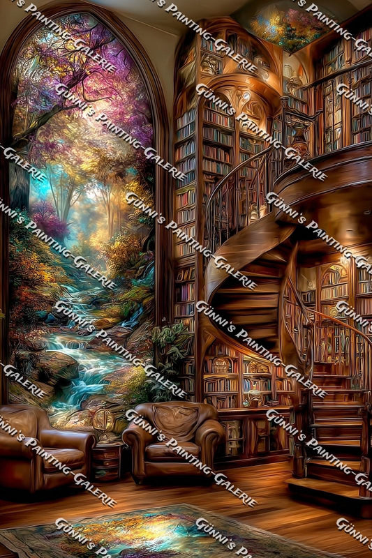 Bibliothek der Träume by QN 80x120 305 Farben