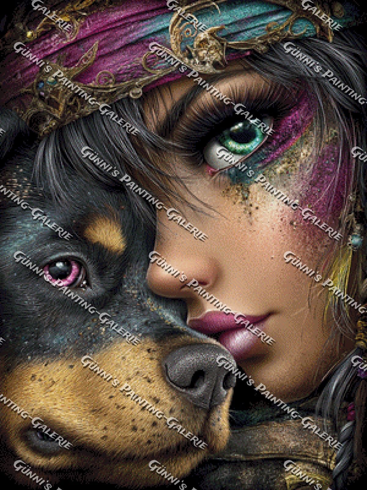 Seelenverbindung by Andy‘s_AI_Art 75x100 245 Farben