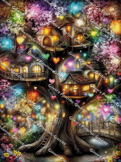 Herzbaum der Träume by Andy‘s_AI_Art 75x100 285 Farben