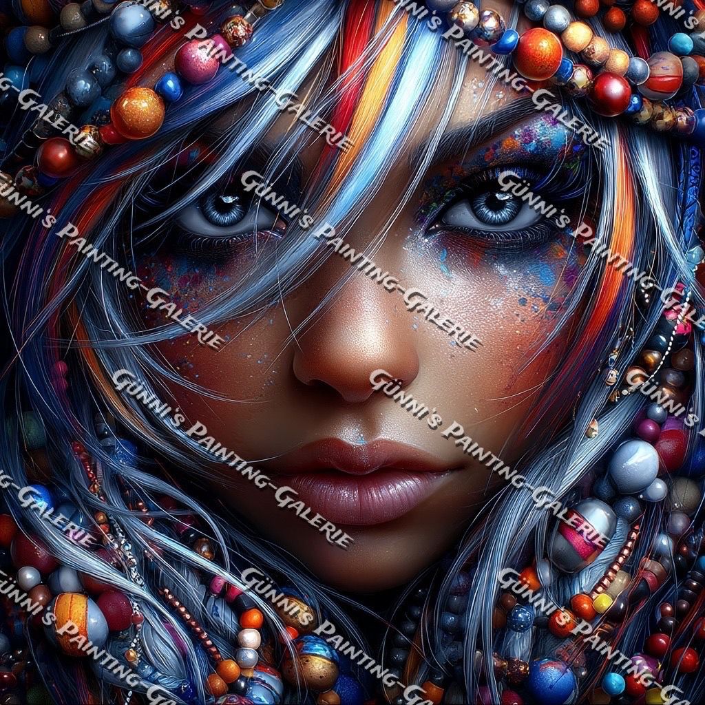 Farbenrausch im Blick by illumaris KI_Art 90x90 250 Farben
