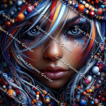 Farbenrausch im Blick by illumaris KI_Art 90x90 250 Farben