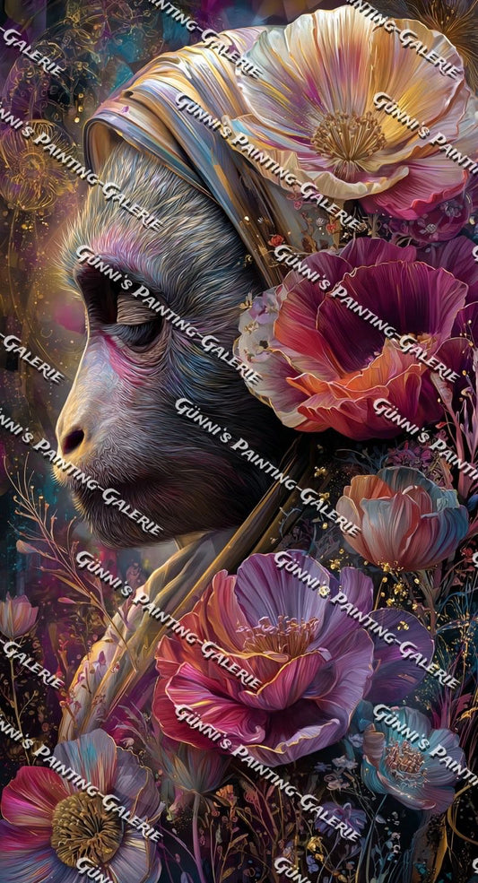 Im Garten der Ruhe by Elly_A.I. 65x120 280 Farben