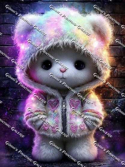 Herzpfötchen II by illumaris KI_Art 75x100 235 Farben