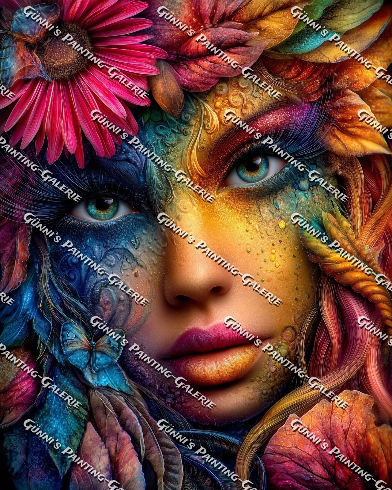 Gesicht der Natur by QN 80x100 315 Farben